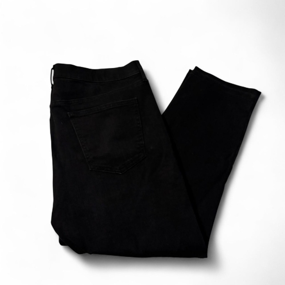 Old Navy Women's 18 The Power Jean High Rise Straight Leg Ankle Black Distressed - Picture 5 of 7